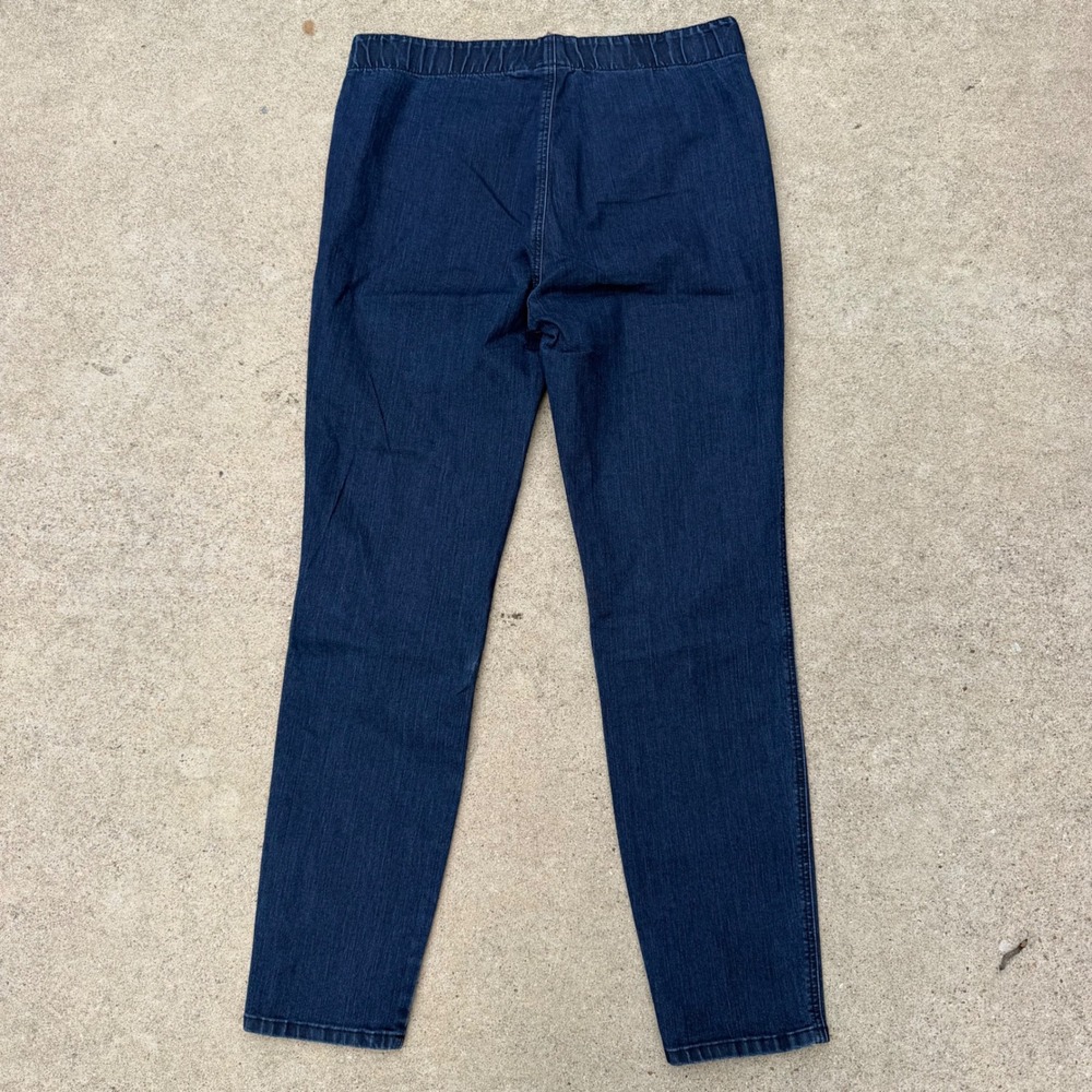 Miraclebody Jeans Women 16 Blue Pull On Slimming Stretch Denim Jeggings Casual - Picture 3 of 10